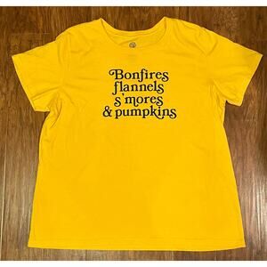 Bonfires Flannels S’mores & Pumpkins T-Shirt october fall